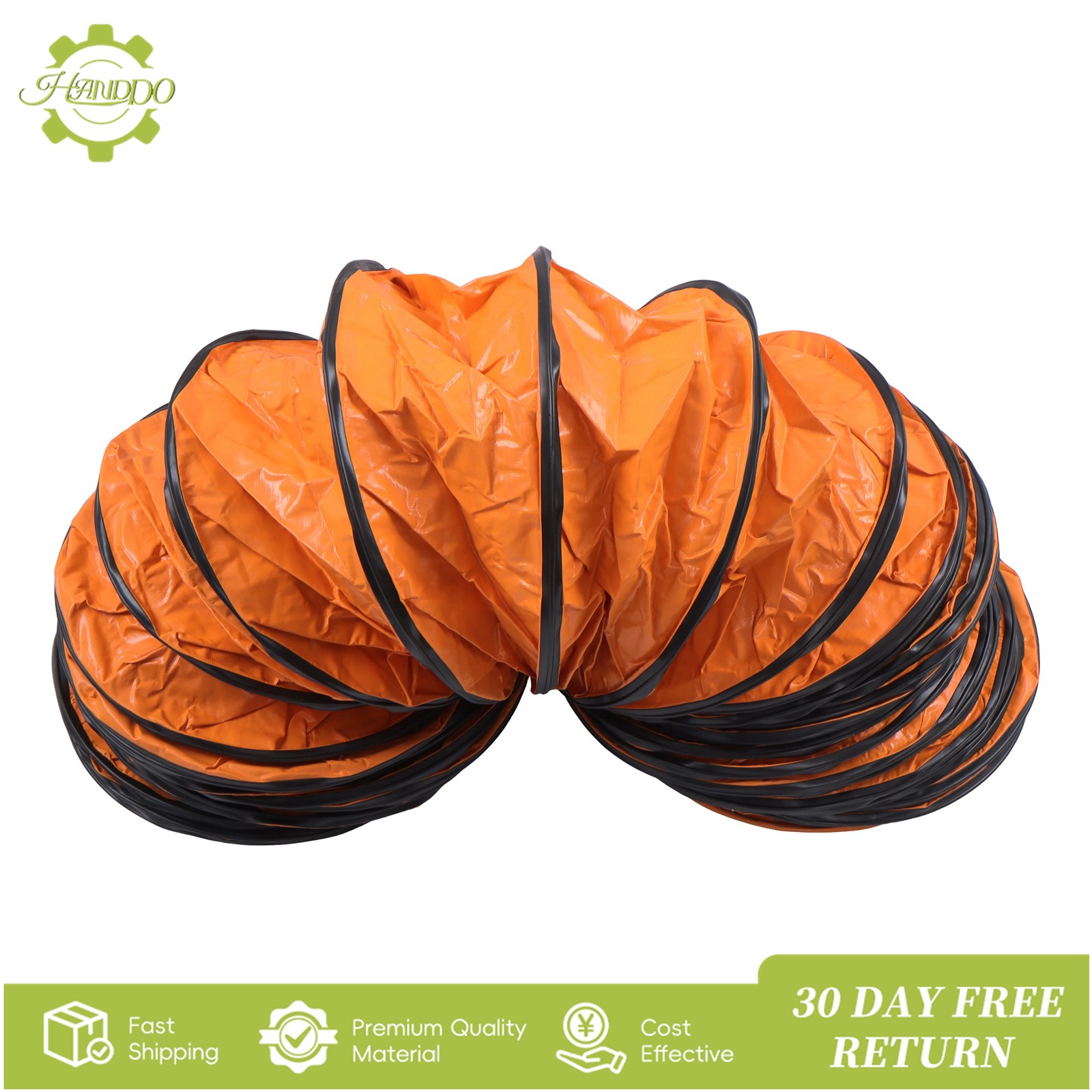 32ft Duct Hosing PVC Flexible Ducting Hose for 12inch Utility Blower Exhaust Fan