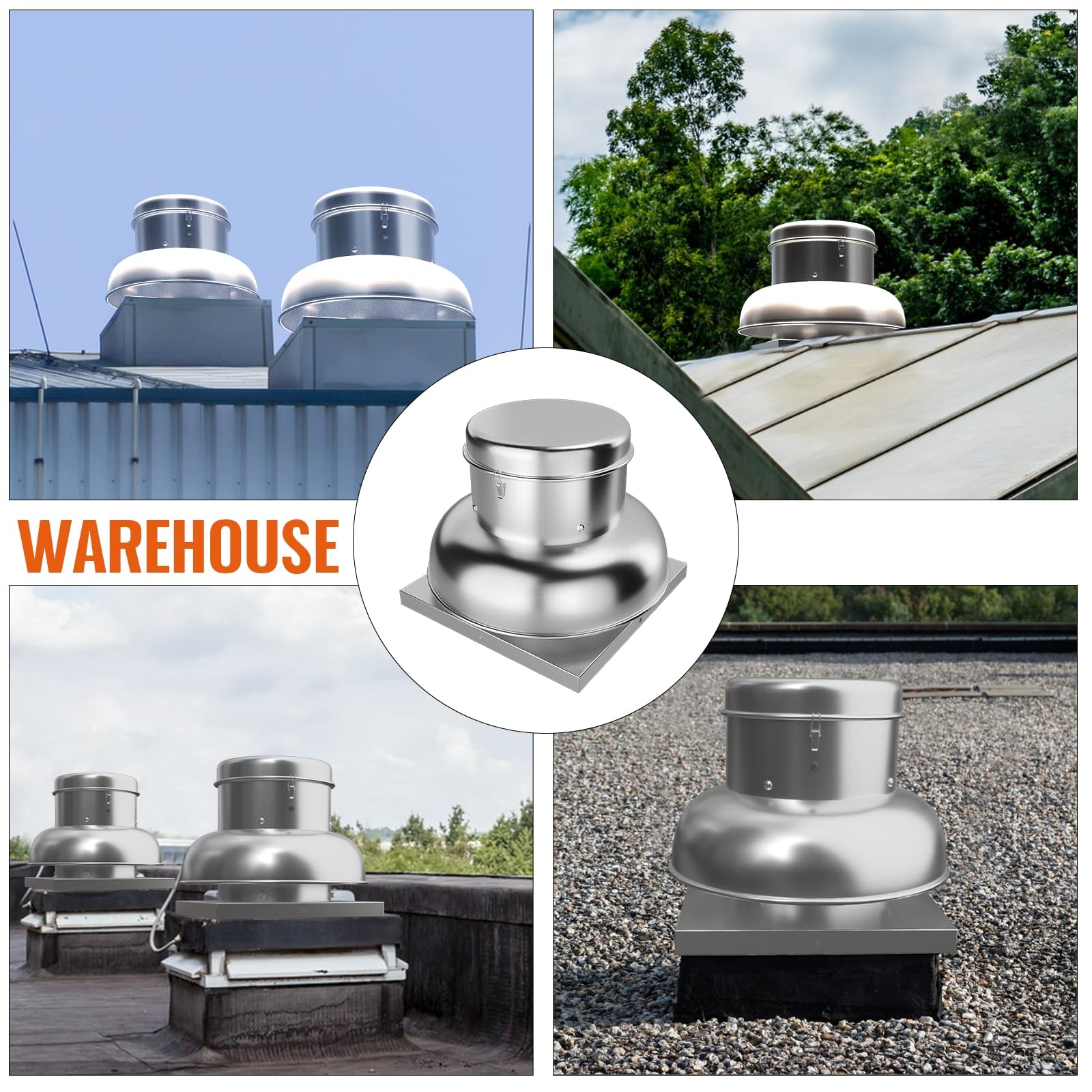 2400CFM Roof Fan Up-blast Restaurant High Speed Direct Drive Centrifugal Upblast