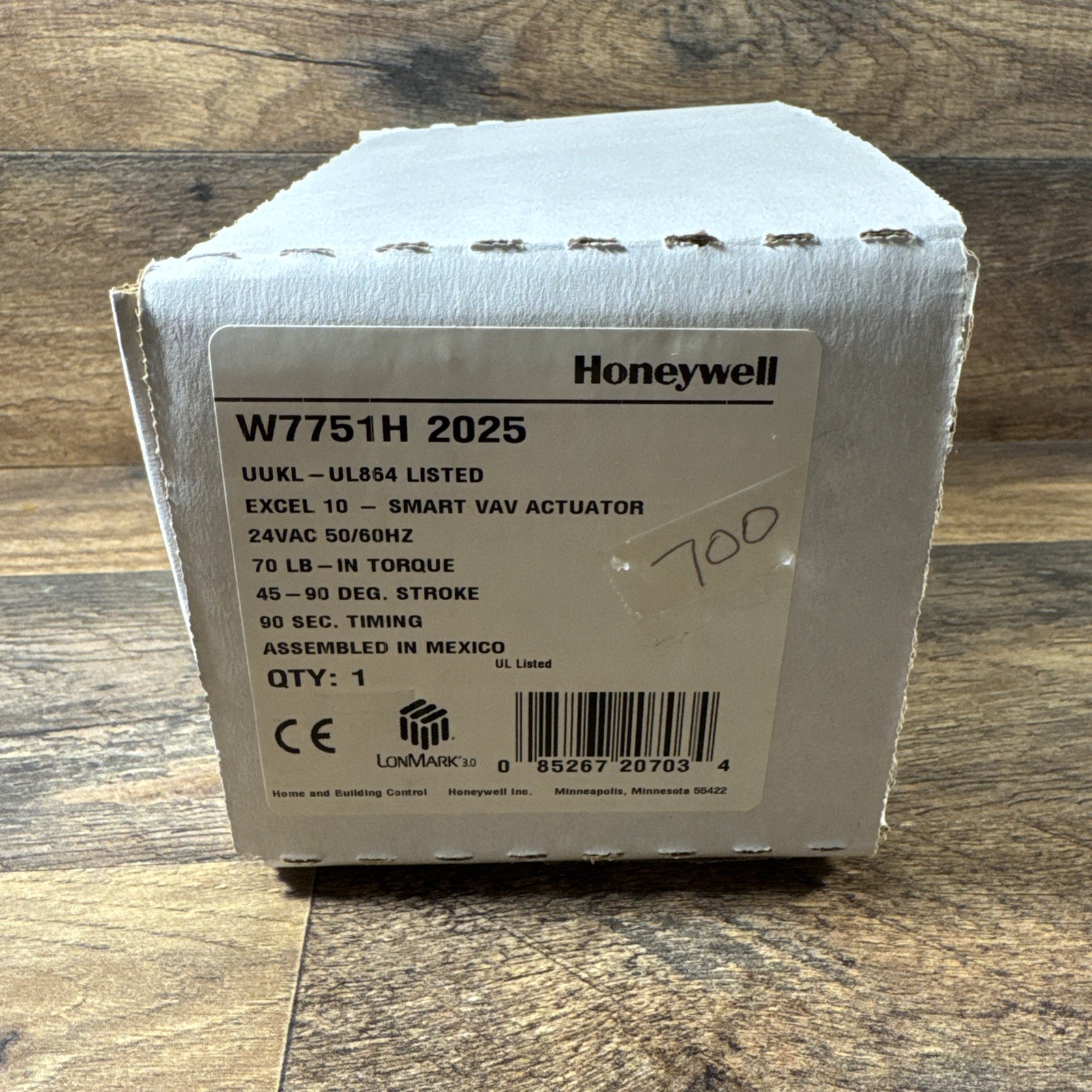 Honeywell W7751H2025 Smart VAV Actuator – VAV Box Controller – OEM HVAC