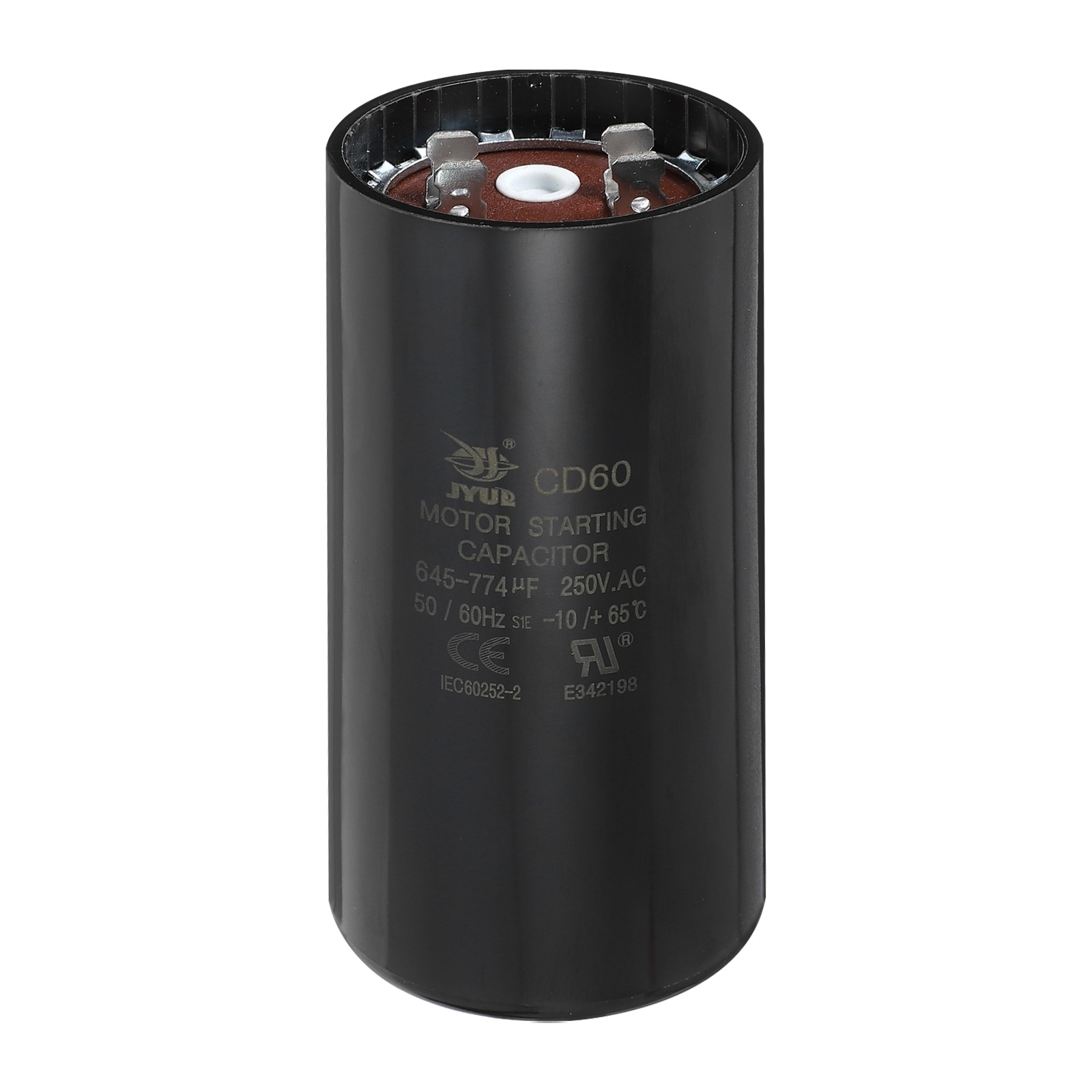 CD60 Capacitor 645-774 UF/Mfd 250VAC Run Motor Start Capacitor Black