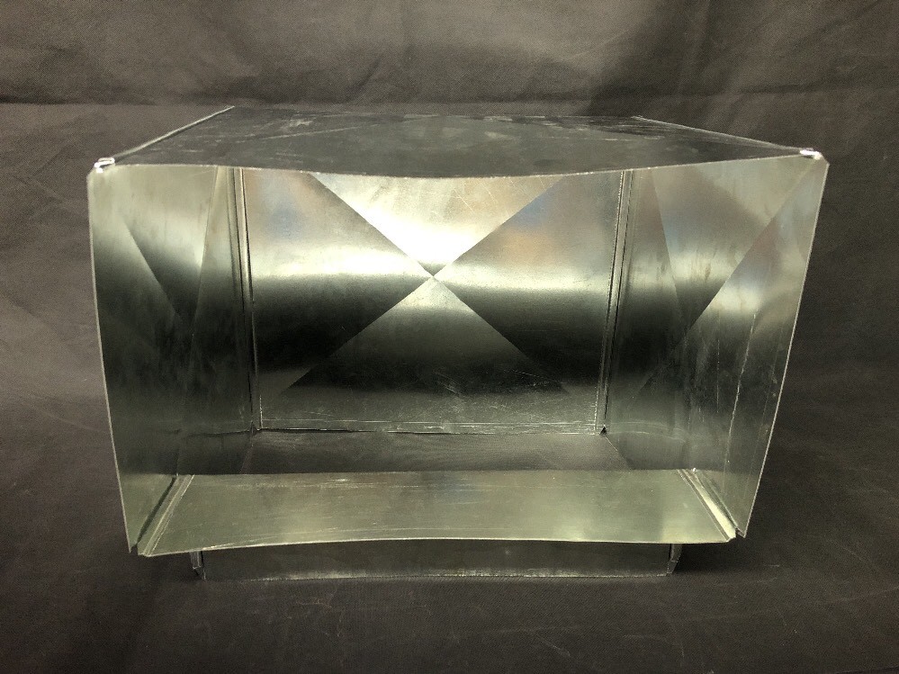 90 Degree Elbow 18 x 18 – 26 Gauge Galvanized Steel Construction Ductwork