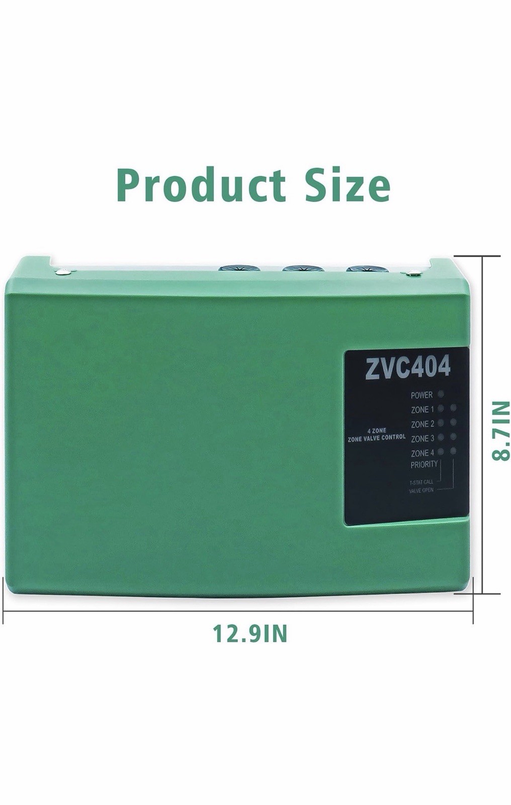 Zone Valve Control ZVC404 for Taco ZVC404-4 Hydronic Boiler Systems 12.9×8.7in