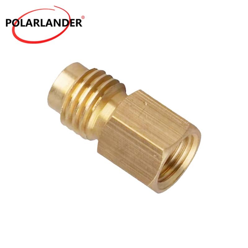 R12 to R134A Adapter Conversion Quick Connector for 1/4” SAE Female X 1/2”