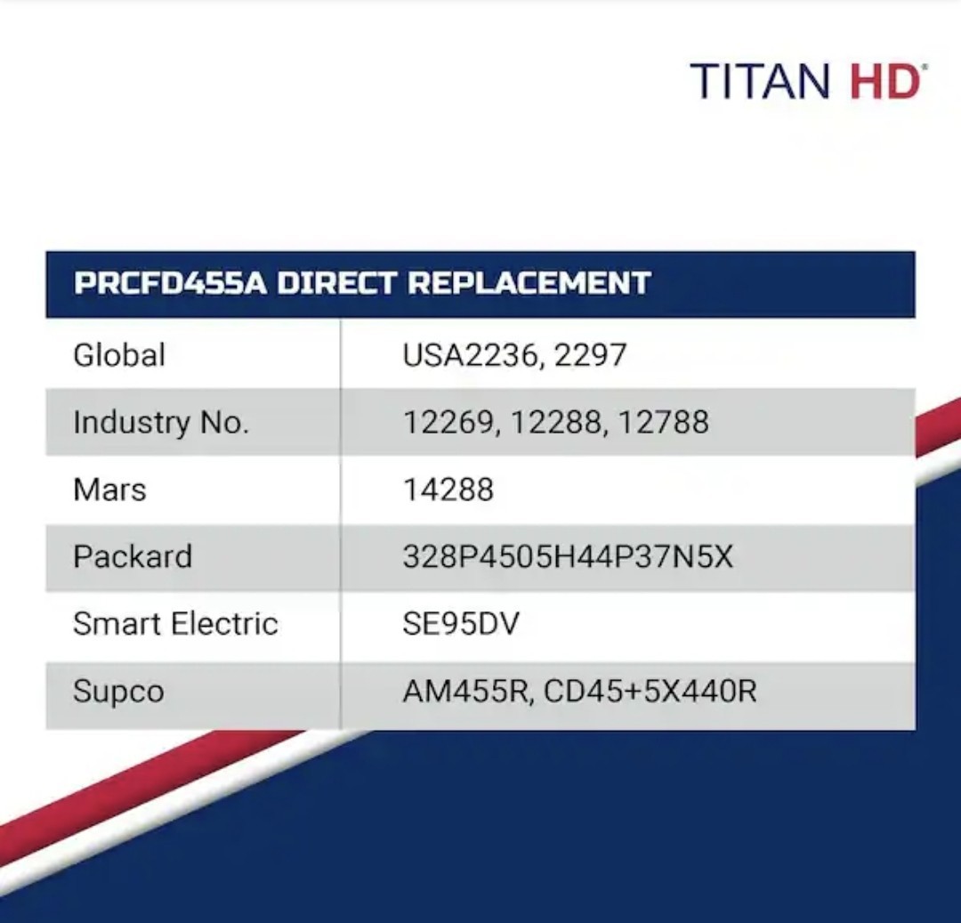 Titan Attachments HD PRCFD455A Dual Capacitor