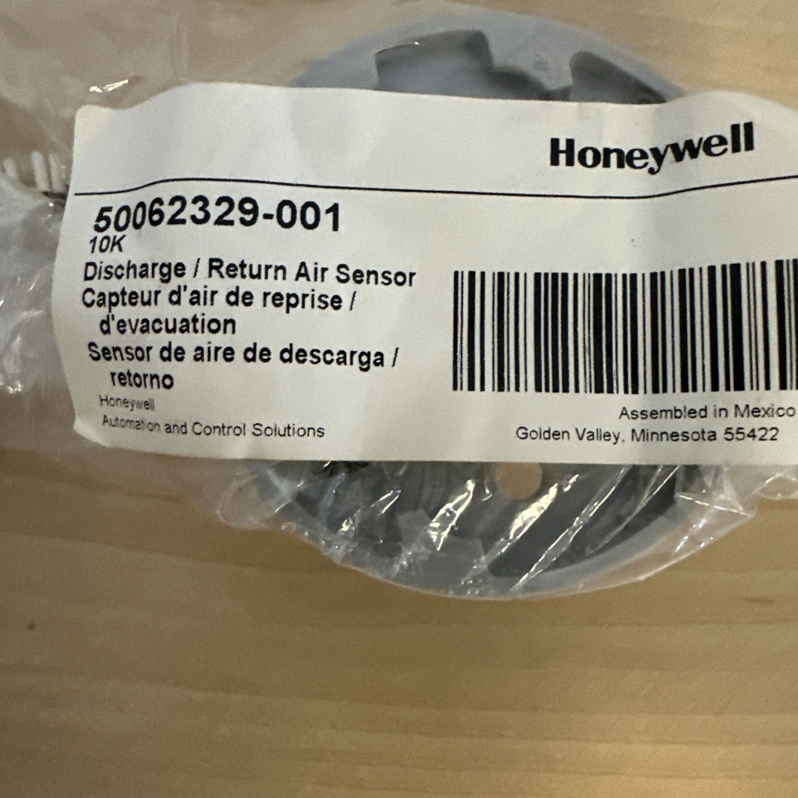 1-Honeywell Home 50062329-001 10K Discharge/ Return Air Sensor