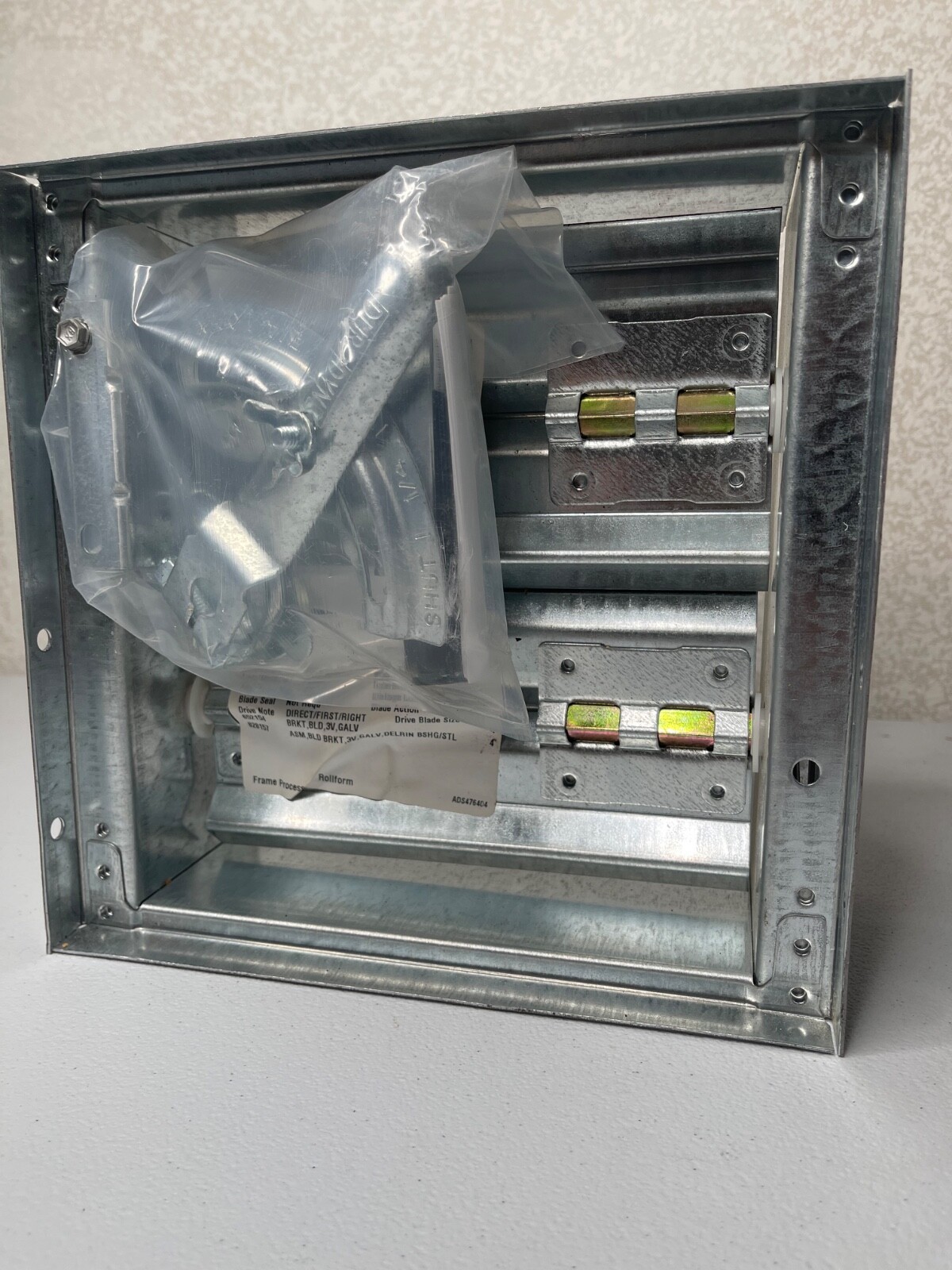 New Greenheck MBD-15 10×10 Galvanized Manual Damper