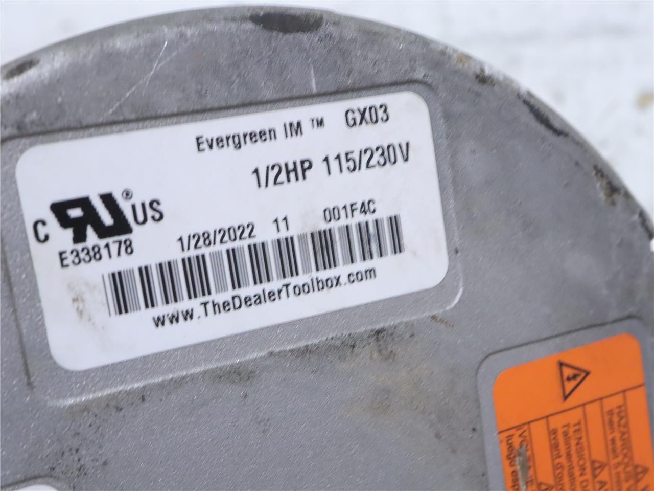 Genteq 5SME39HXL110 ECM Blower Motor 1/2HP 1PH 115-230V 6005 Evergreen IM GX03