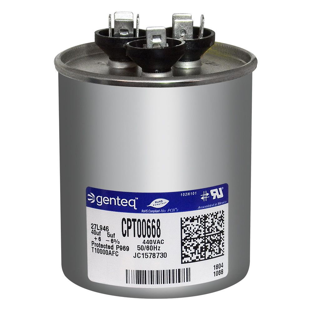 Trane CAP00668 Capacitor 40/5 uf MFD 440 volt replaces SFCAP40D5440R