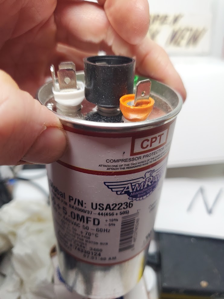 AmRad USA2236 45+5 µF 370/440V Dual Run Motor Run Capacitor HVAC –Y9293