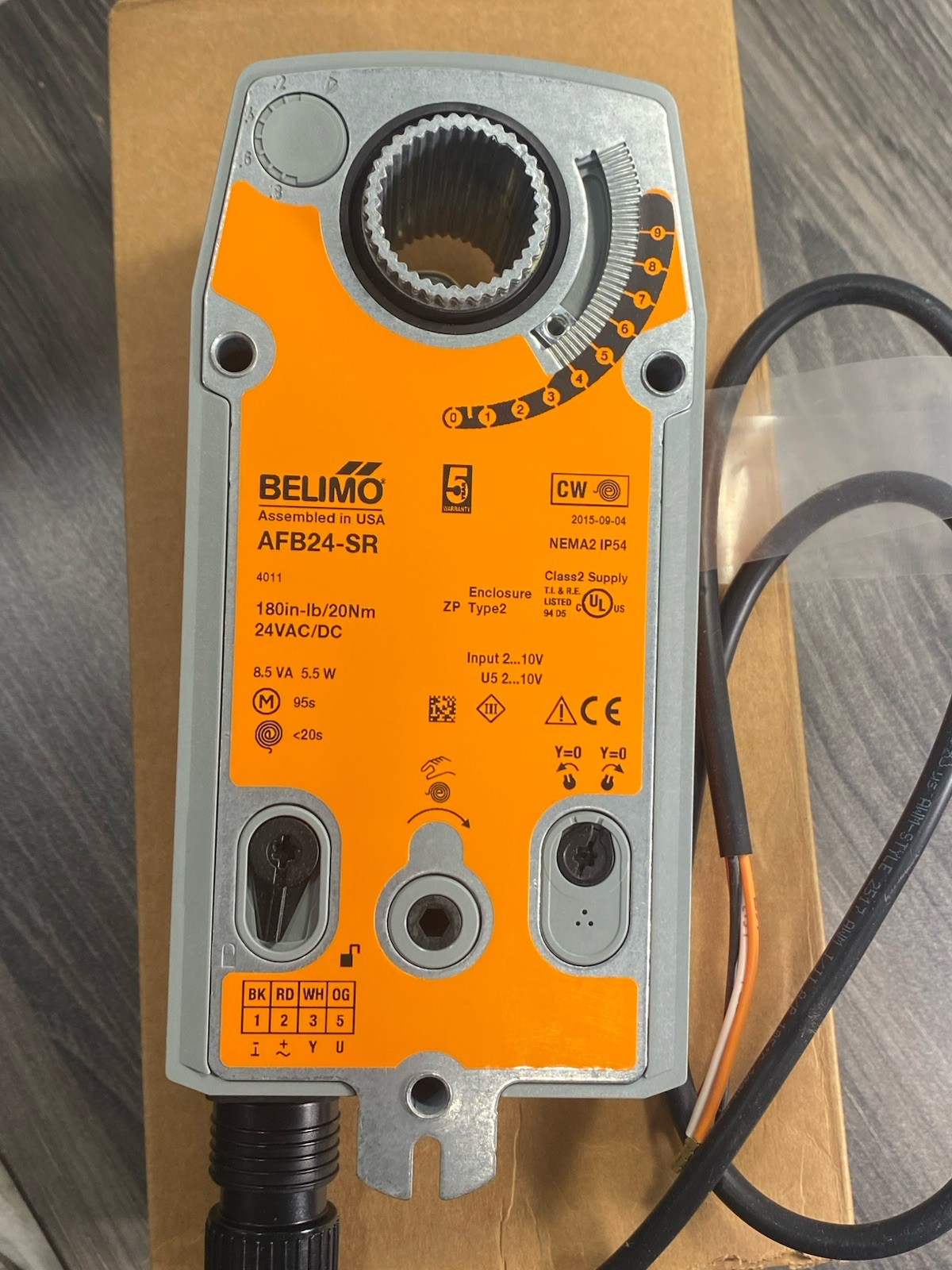 New Belimo AFB24-SR Spring Return Actuator 180 IN/LB 24V AC/DC 5.5W AFB24SR USA