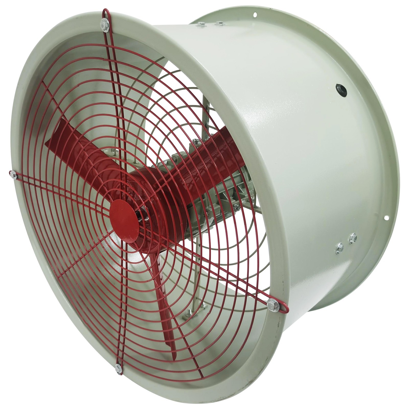 110V 19in Explosion Proof Exhaust Fan 550W Cylinder Pipe Fan Wall Mount Ventilat