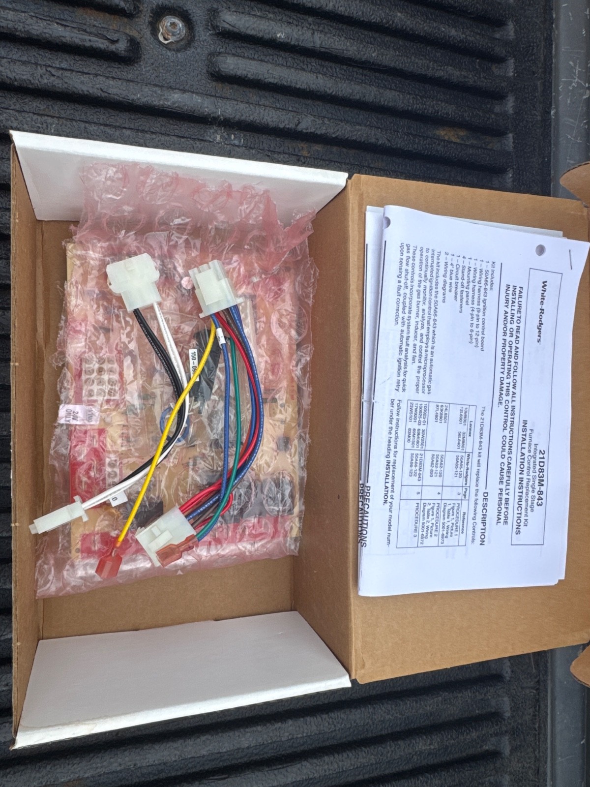 White-Rodger’s 21D83M-843 Furnace Control Board