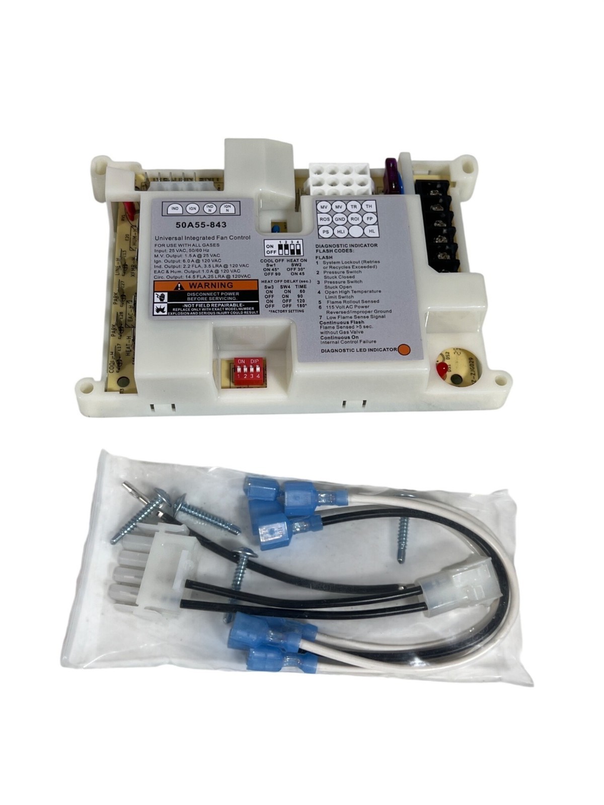 For White-Rodgers 50A55-843 Universal Integrated Fan Control Board