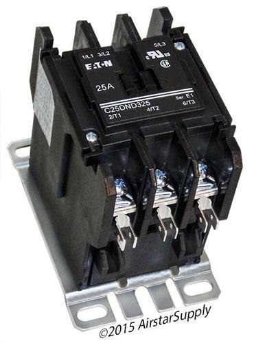 C25DND325A Eaton / Cutler Hammer Contactor – 25 Amp 3 Pole 120V Coil