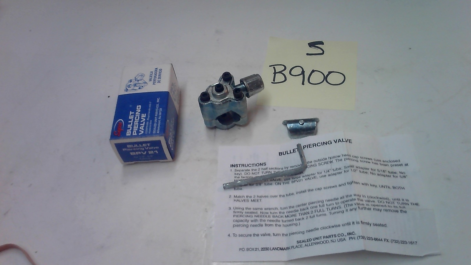 BPV21 BULLET PIERCING VALVE