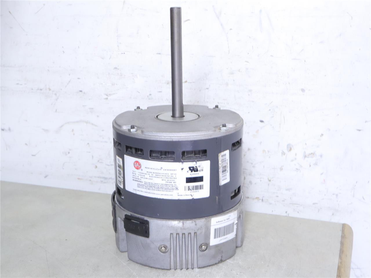US Motors RESCUE EcoTech M055PWCYA-0372 ECM Blower Motor 1/2HP 208-230V 60Hz