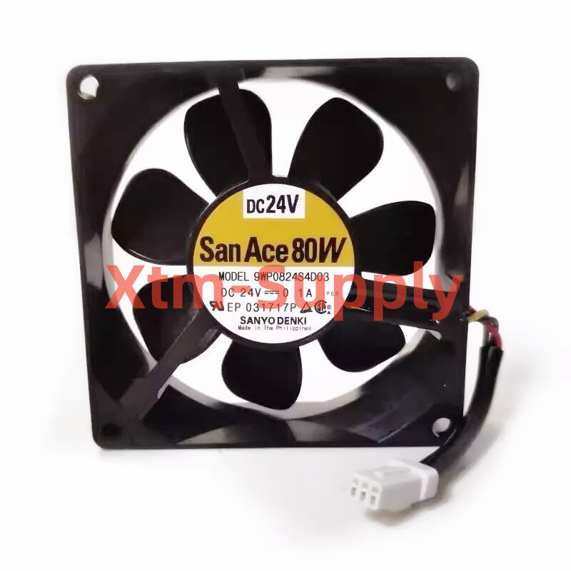 1pc brand new Sanyo 9WP0824S4D03 DC24V 0.1A 80*80*25MM Cooling Fan 3pin