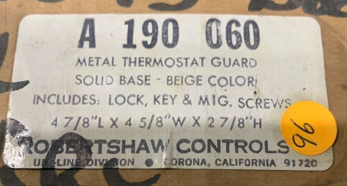 New Robertshaw 190-060 Metal Thermostat Guard 4 7/8″ L x 4 5/8″W x 2 7/8″H