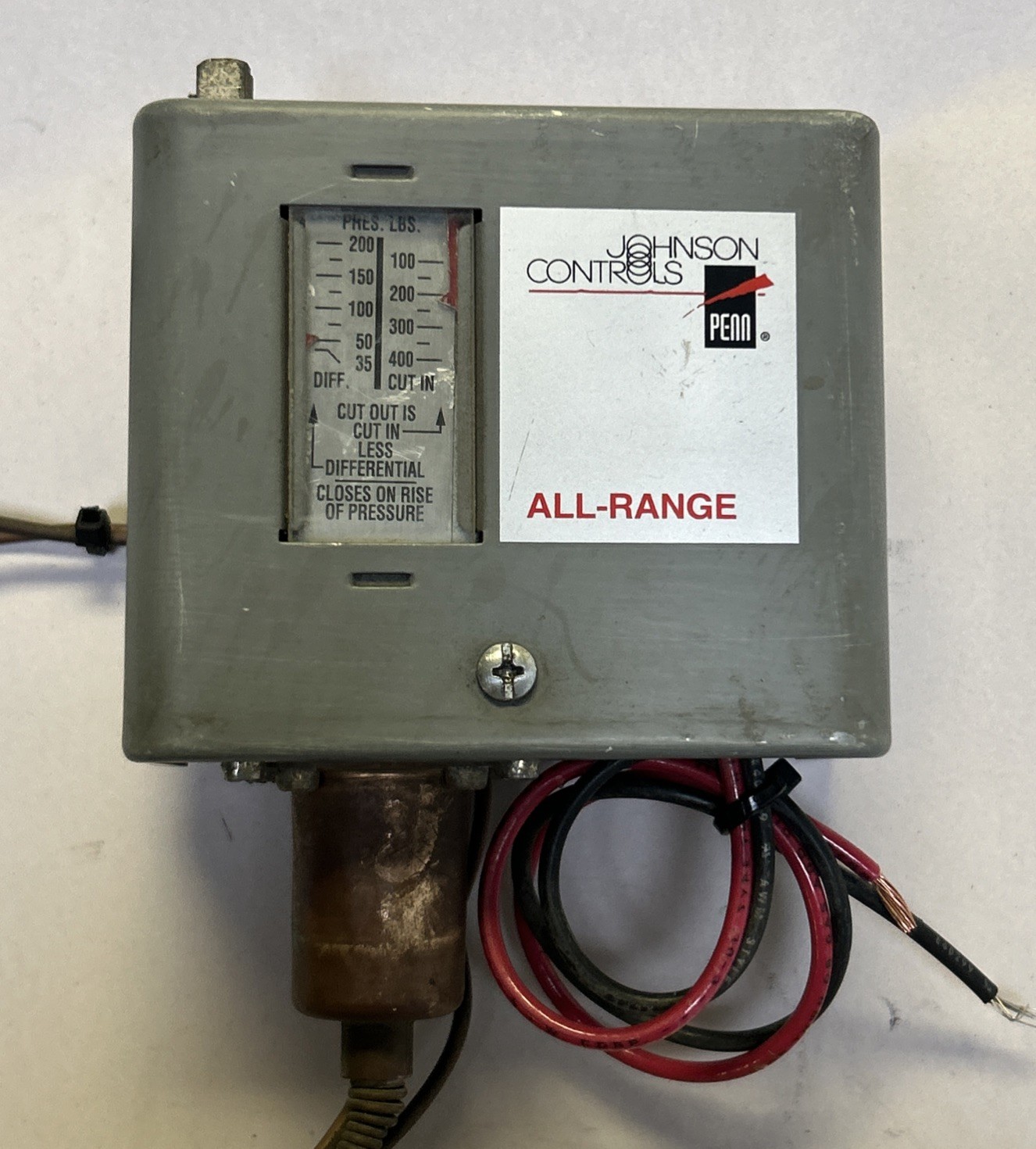 JOHNSON CONTROLS,P70AA-118,PRESSURE CONTROL