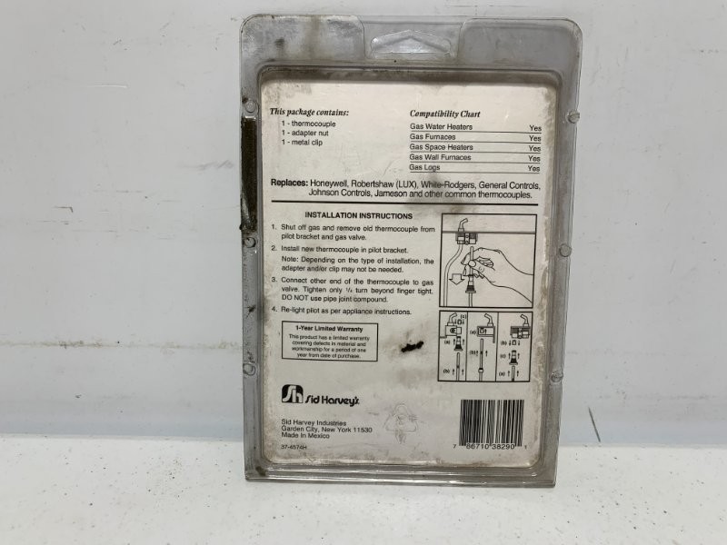 Sid Harvey G330-2 Thermocouple 30″ Universal Replacement