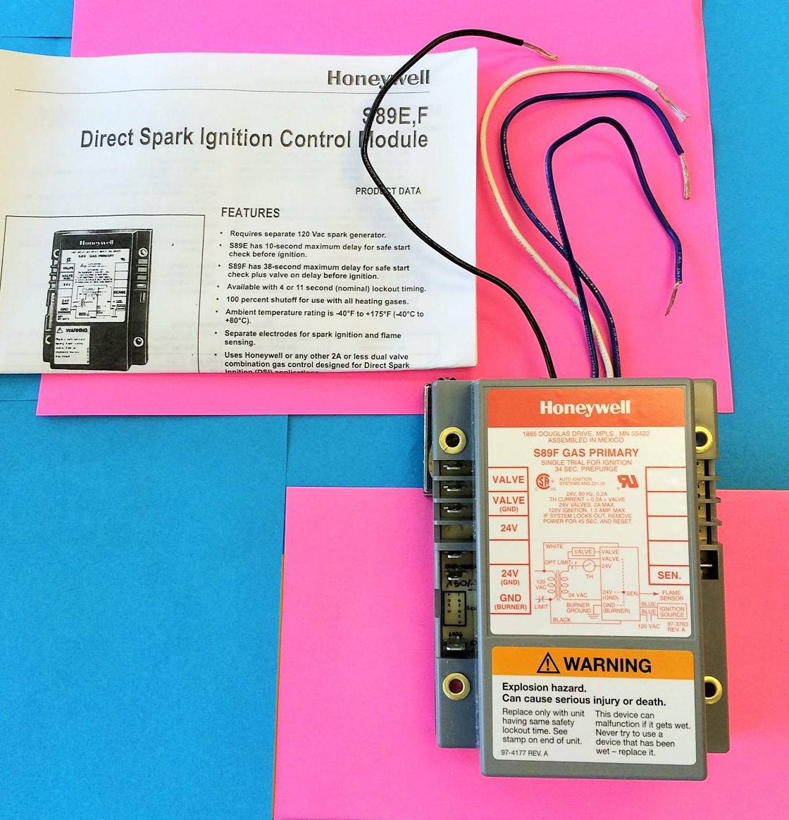 Honeywell S89F1098 Spark Gas Burner Primary Genuine OEM Resideo