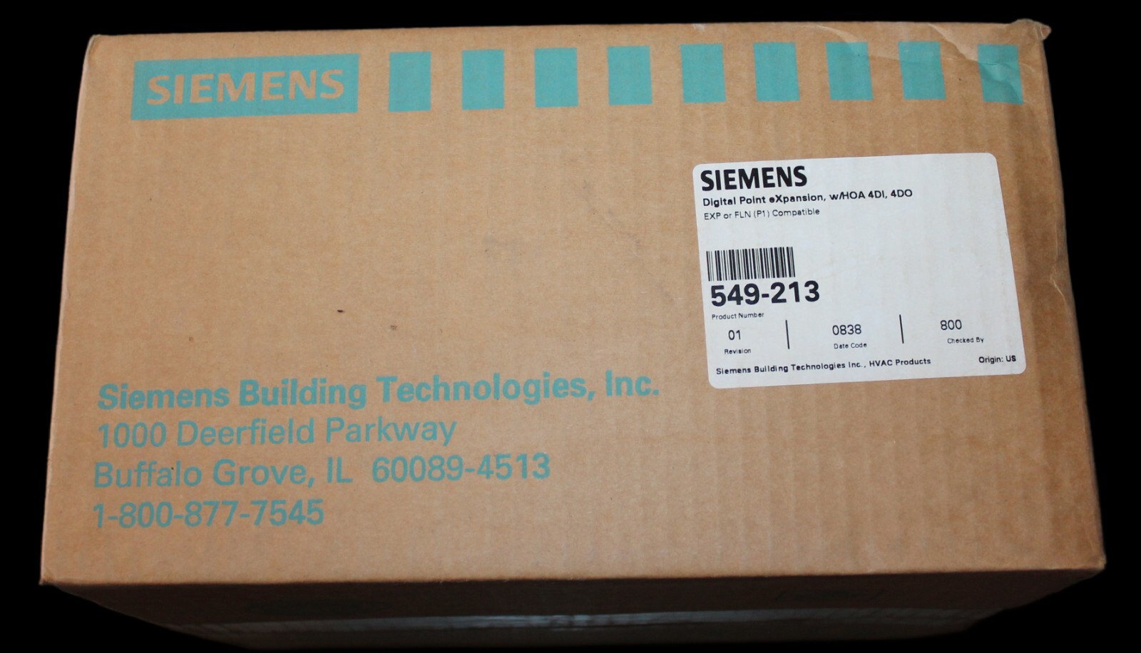 NEW NIB SIEMENS 549-213 EXPANSION MODULE Digital Point
