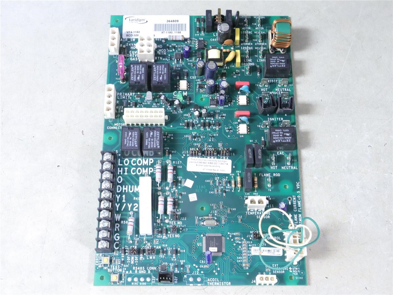 York Luxaire VARIDIGM 364809 Control Circuit Board SCD-1096 VF4-1180
