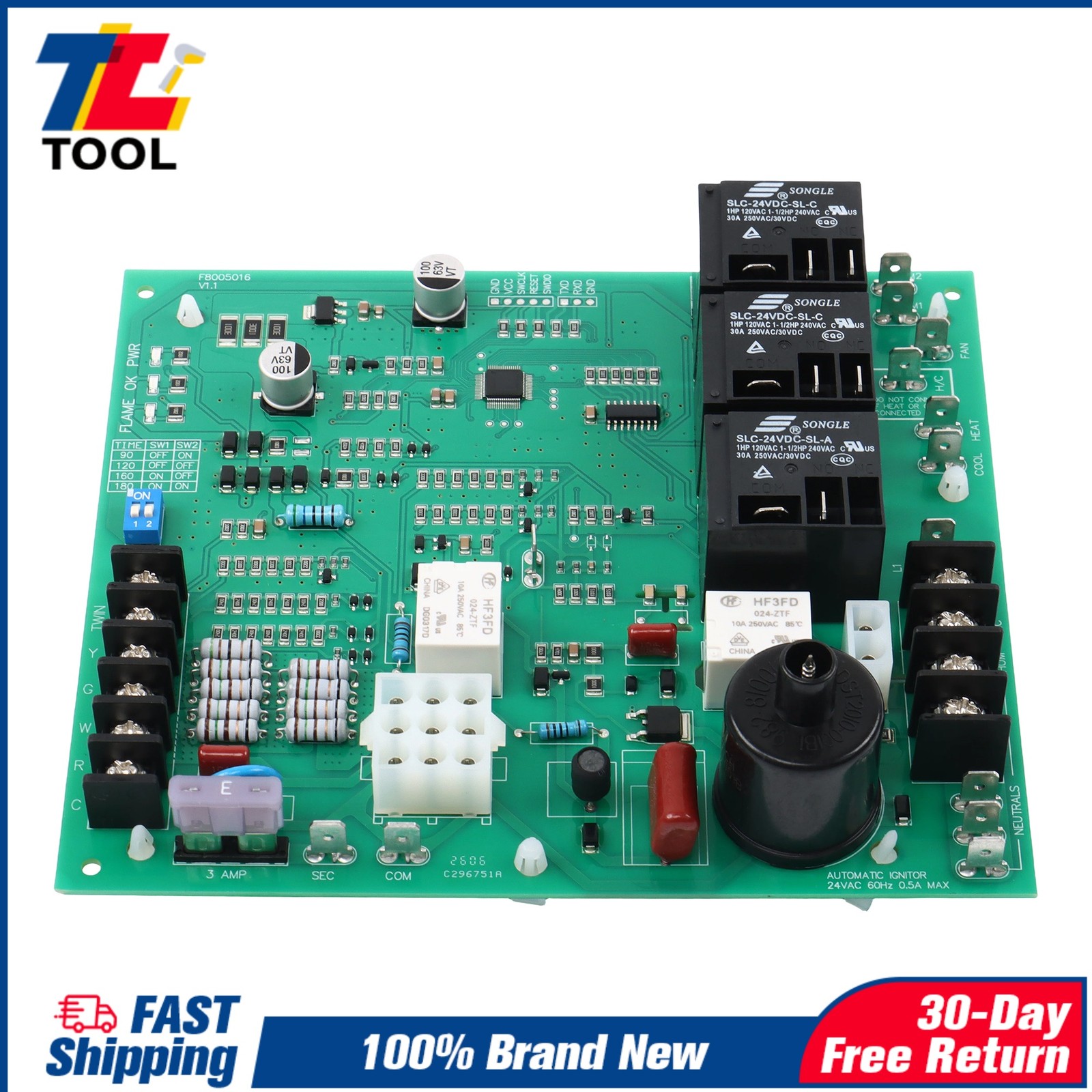 62-24140-02 Gas Furnace Circuit Board 1028-928 62-24140-04 Furnace Control Board