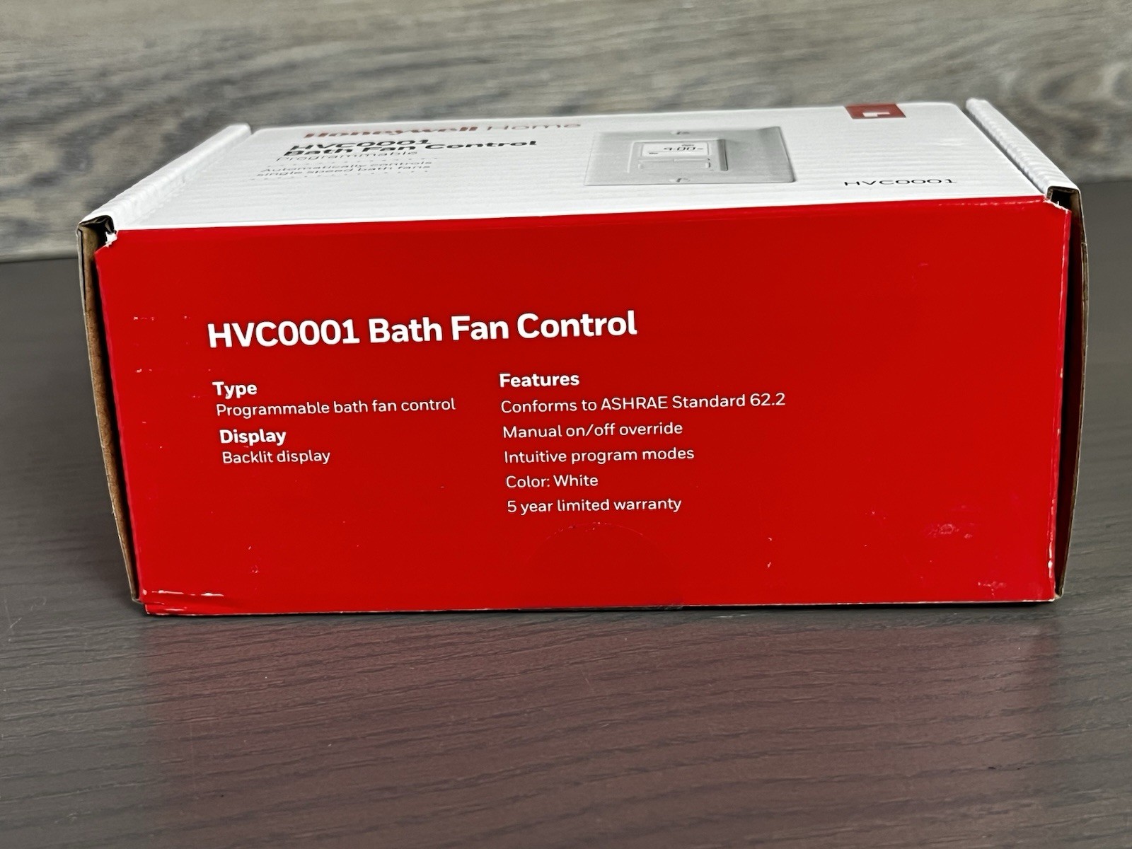 Honeywell HVC0001 Digital Tradeline Bath Fan Control 120 VAC 60 Hz 122 deg F New