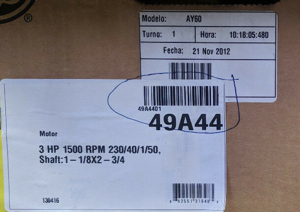~Discount HVAC~ LN-49A44 – Lennox – Motor – 3HP – 230/400V – 3PH