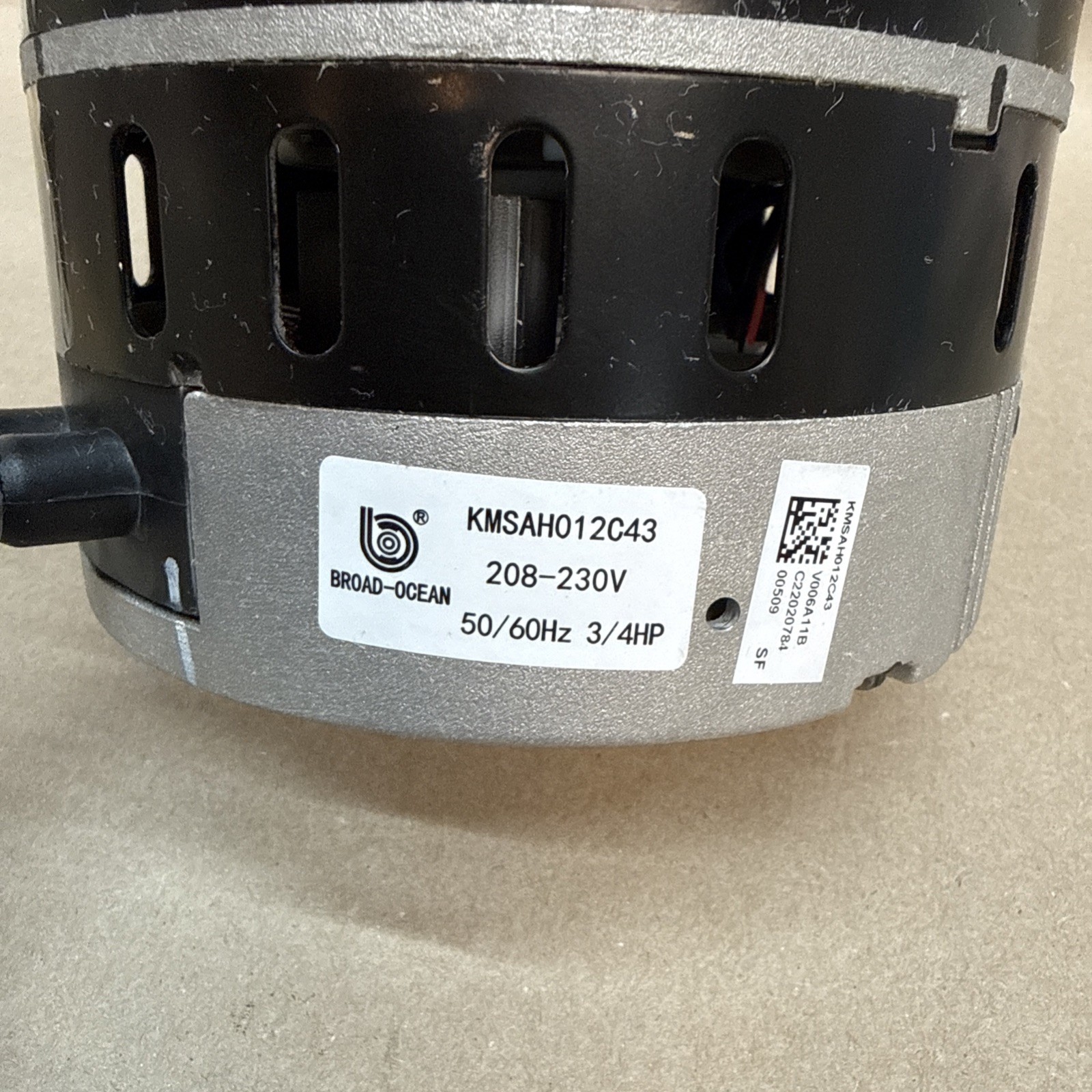 BROAD-OCEAN ZWK702D006004 ECM BLOWER MOTOR 3/4HP 208-230V 1050RPM