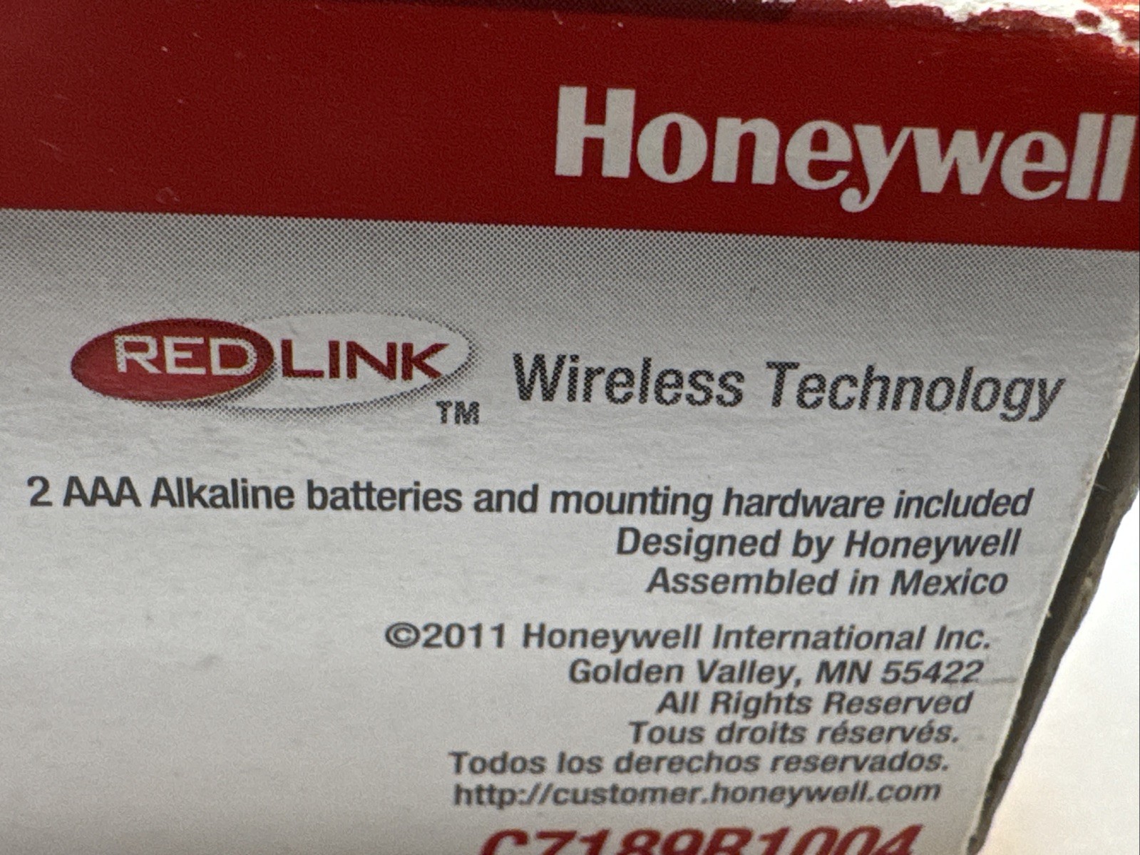 Honeywell Home C7189R Wireless Indoor Sensor White C7189R1004
