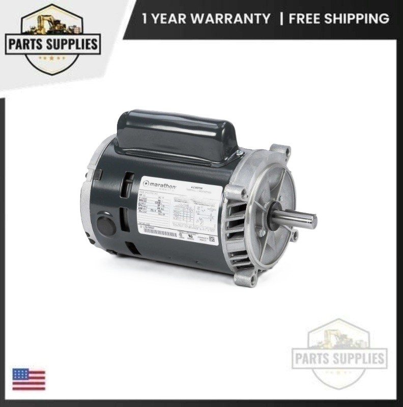 Marathon J1025 Fan and Blower Motor 1/3 HP 3450 RPM 1PH 115/230V 56C 5KC37FN71HX