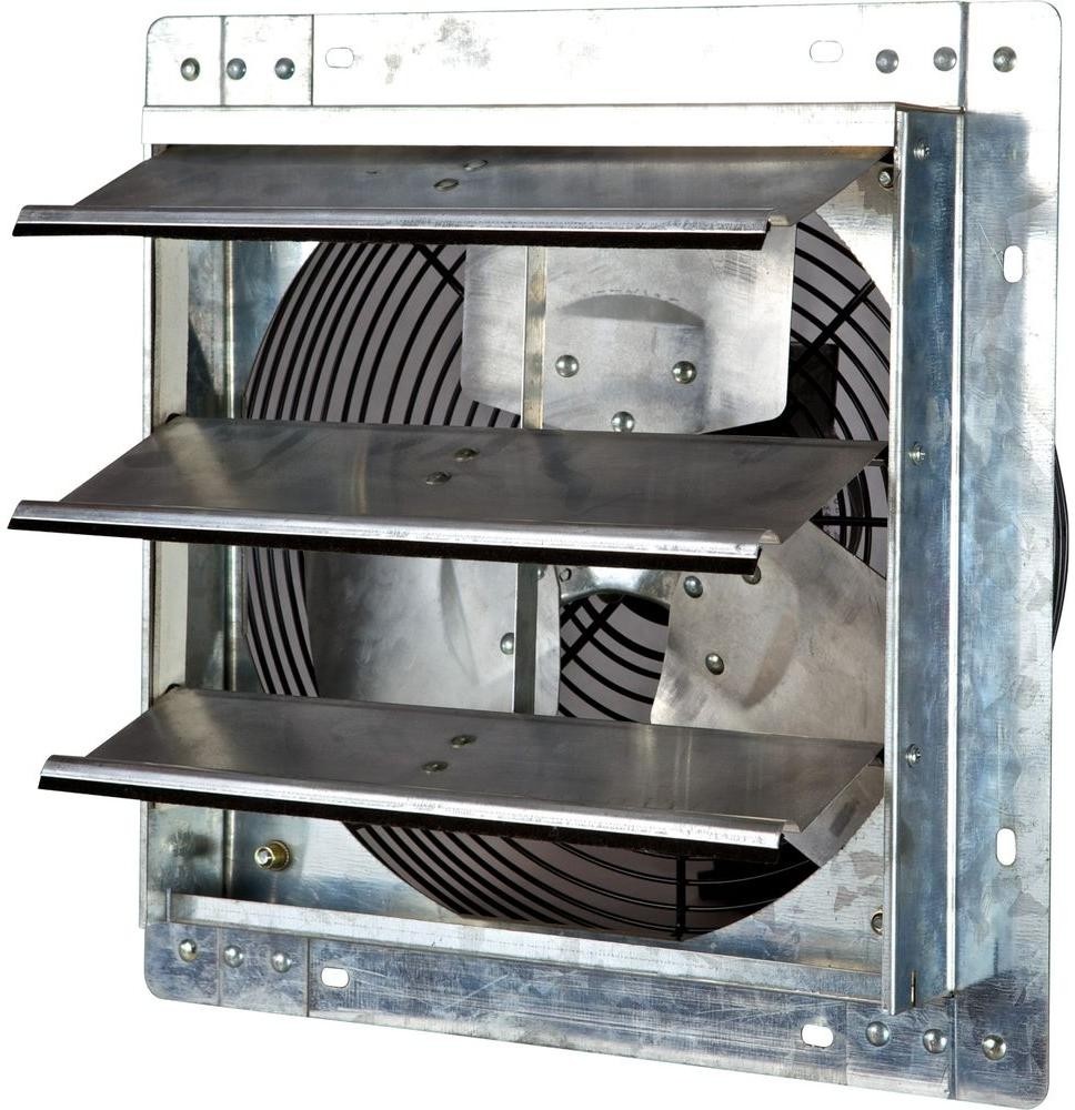 Shutter Exhaust Fan 12 in. Variable Speed iLIVING 800 CFM Power Air Ventilation