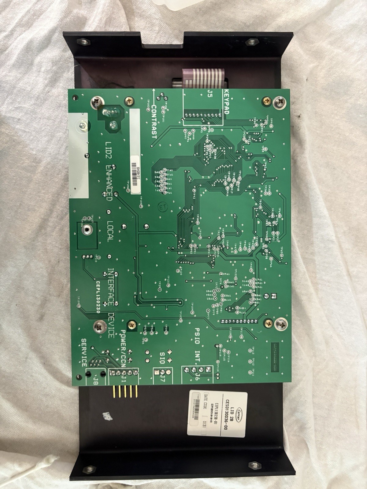 CARRIER COMFORT NETWORK CES0130036-00 CHILLER DISPLAY CONTROL BOARD LID 2B