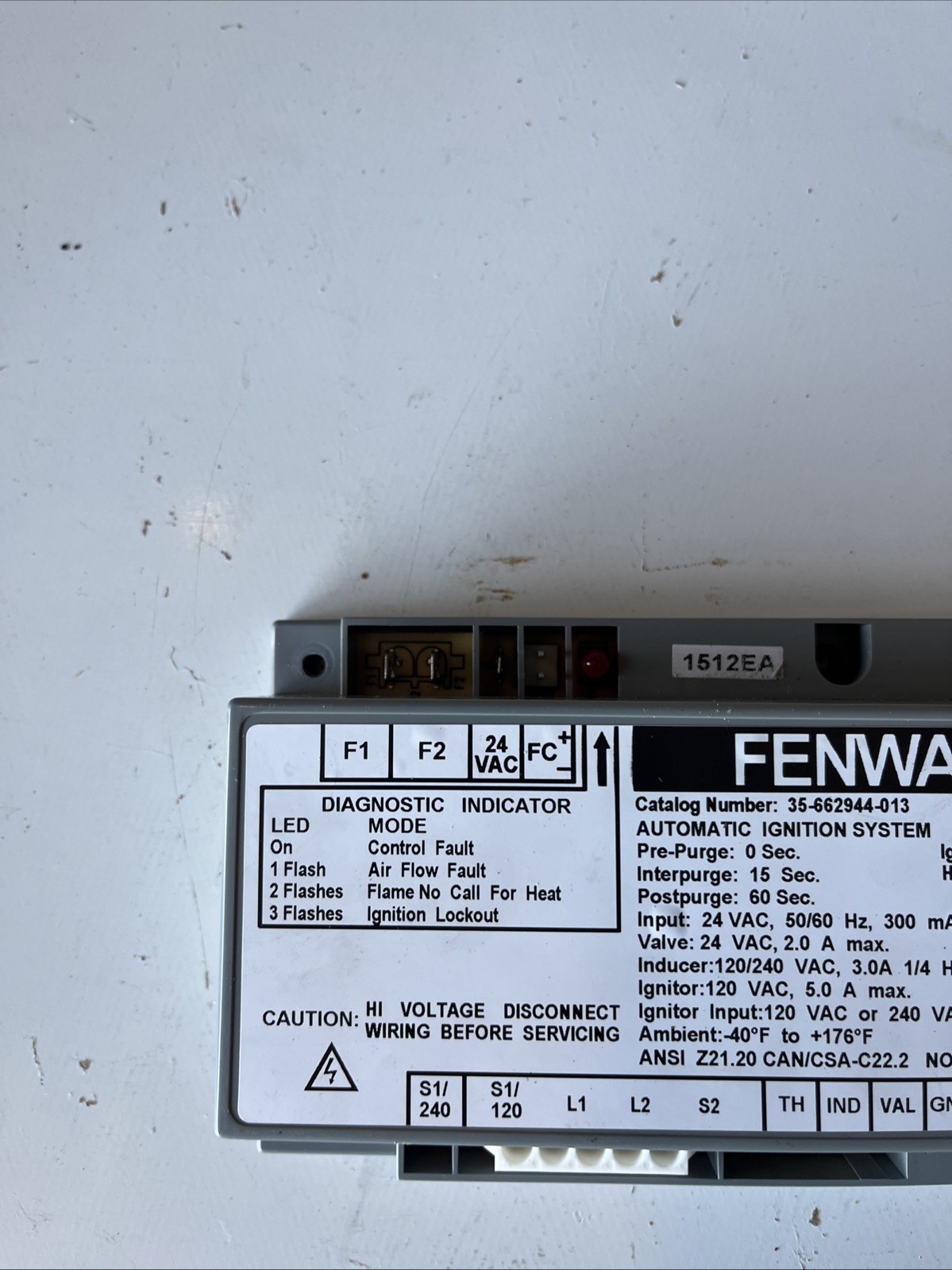 FENWAL 35-662944-013 Automatic Ignition Control Module