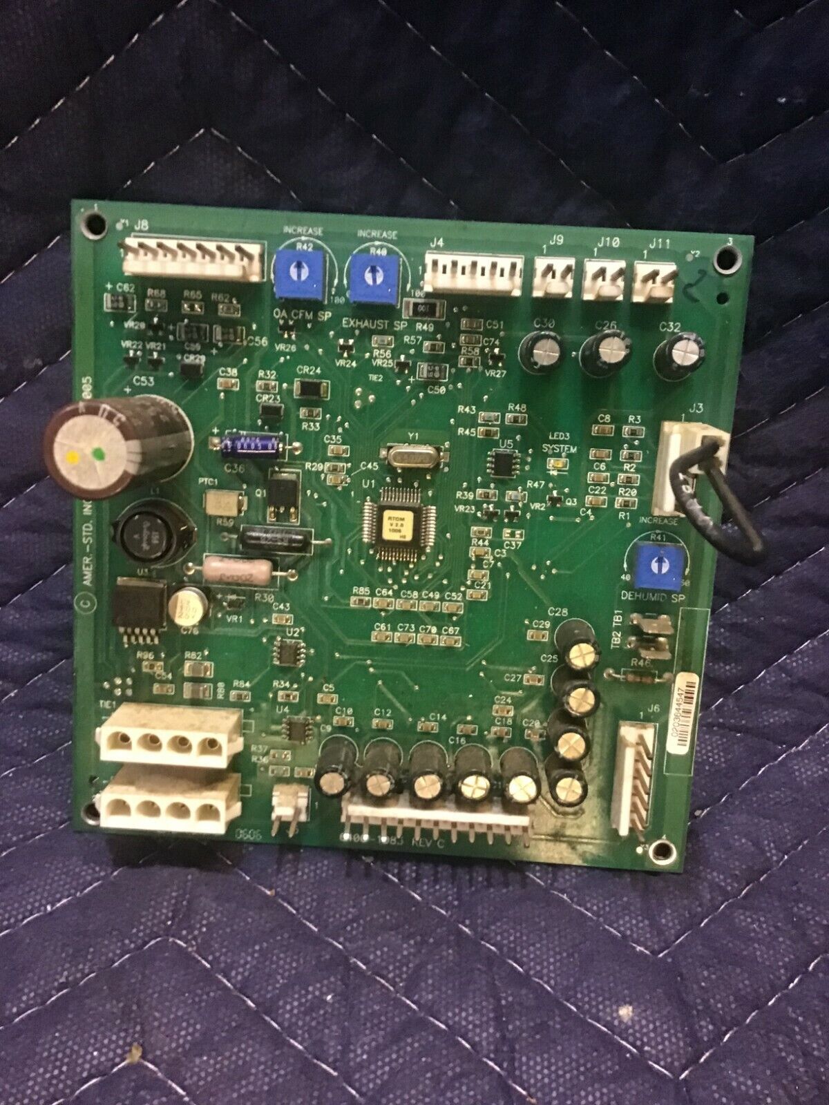 Trane American Standard 6400-1083 Furnace Control Printed Circuit Board REV-C
