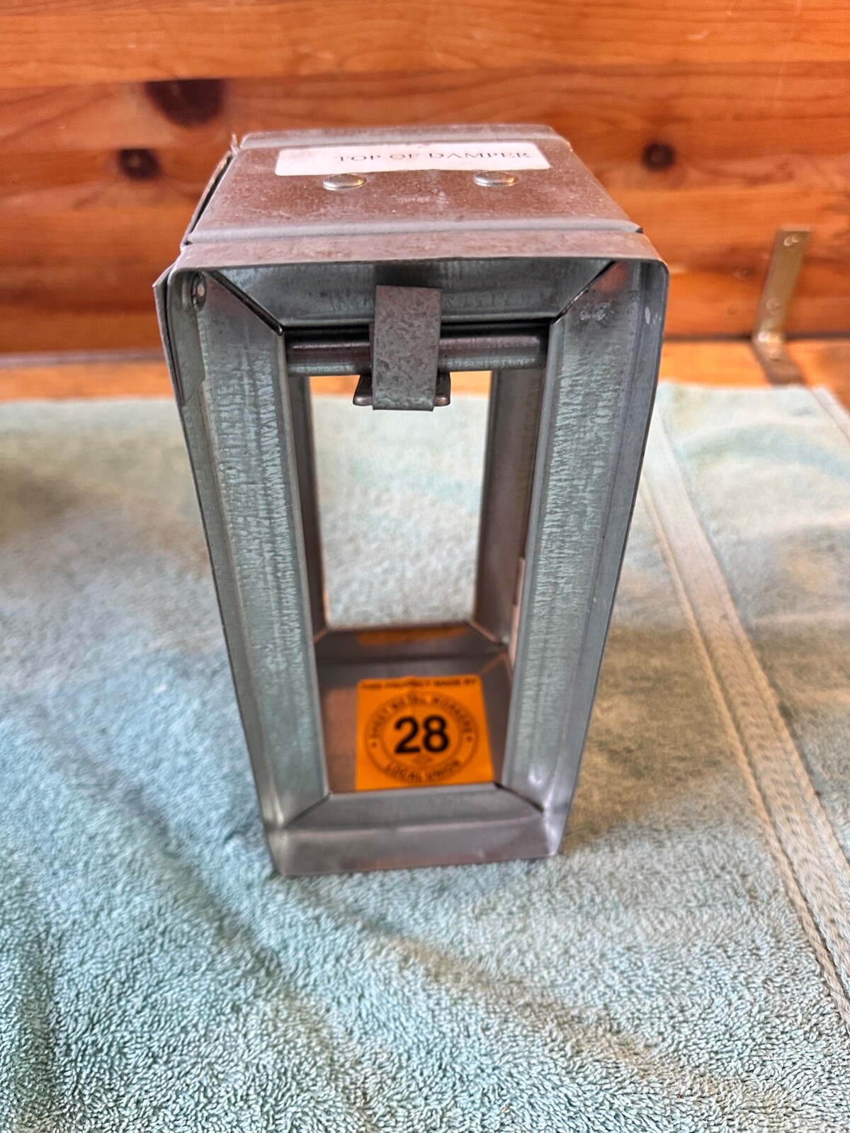 Ruskin 8″ x 4″ Vertical Air Louver Fire Damper Stainless Steel CP2 165º Release