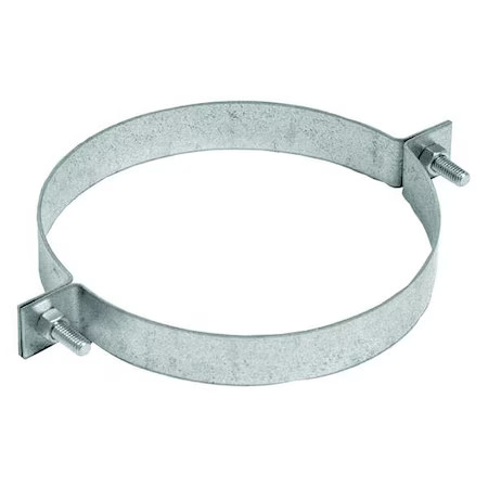 Nordfab 8010004214 Pipe Hanger, 10 In Duct Dia, Galvanized Steel, 14 Ga, 10 In