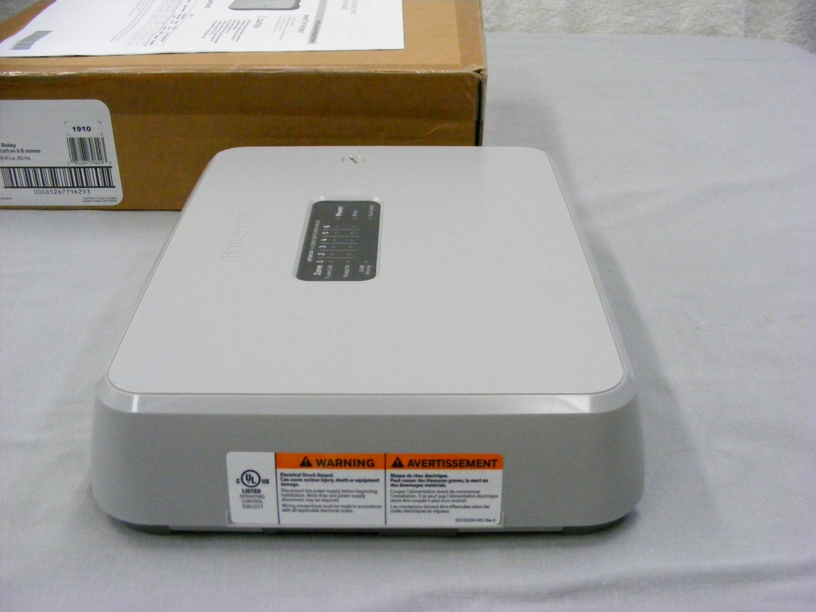 Honeywell HPSR106 Hydronic Pro 6 Zone Switching Relay Panel Heating Boiler