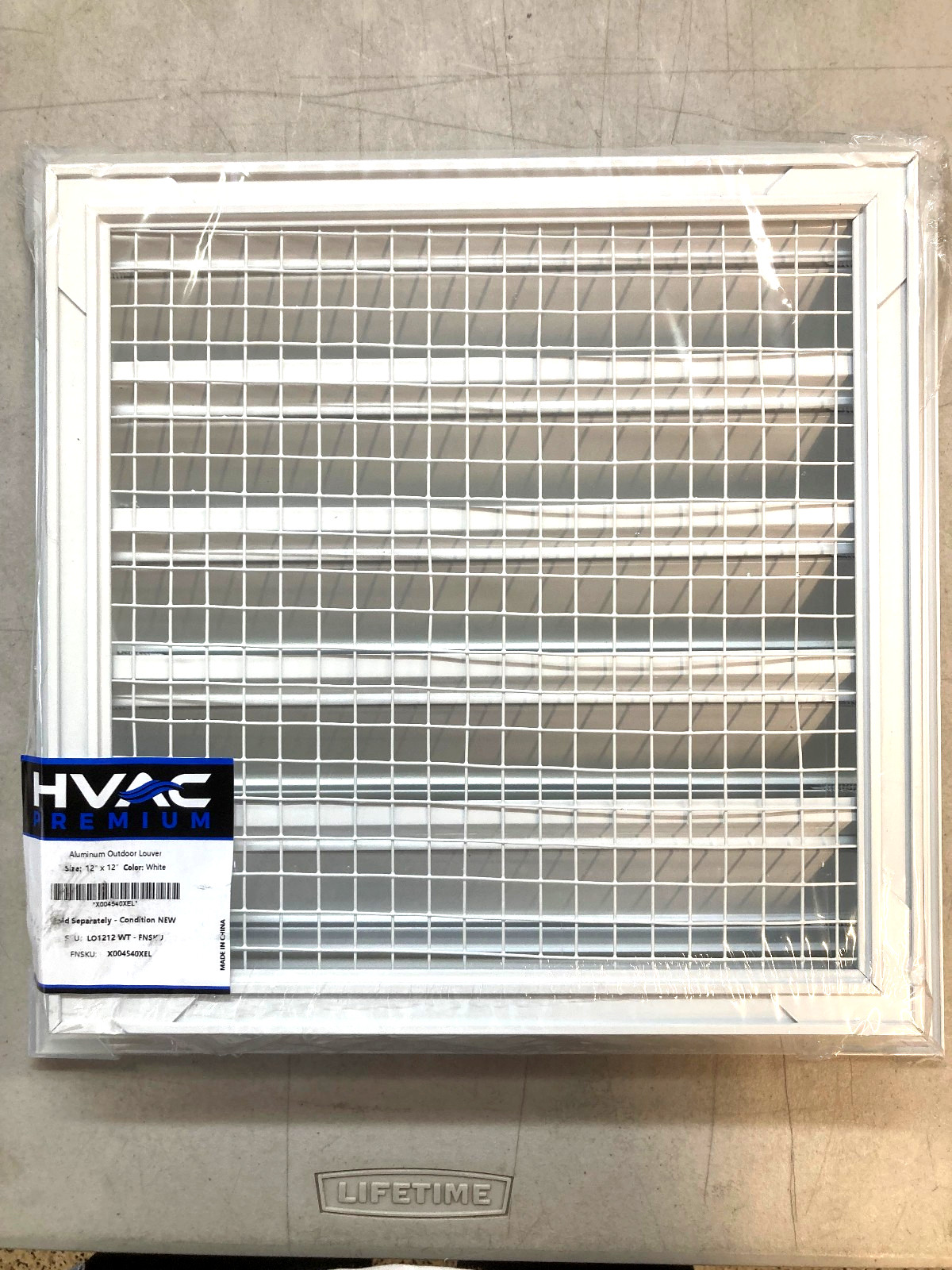HVAC Premium 12″W x 12″H Aluminum Exterior Gable Louver Vent for Walls & Crawl..