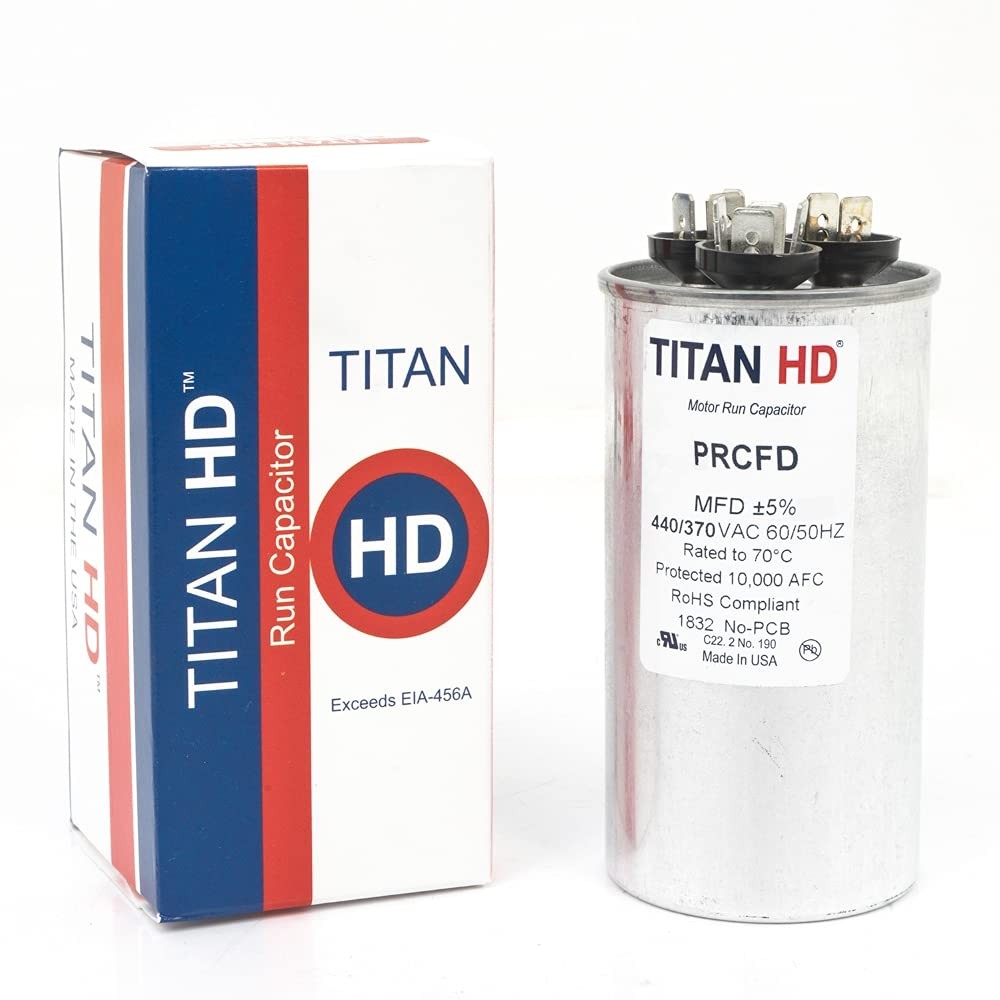 Round Capacitor set replacement fits for Titan HD 45+5MFD part