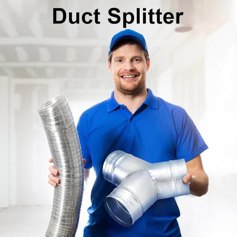 Strong Galvanized Steel Y Style Passage Duct Component 45 Degree Bend Structure