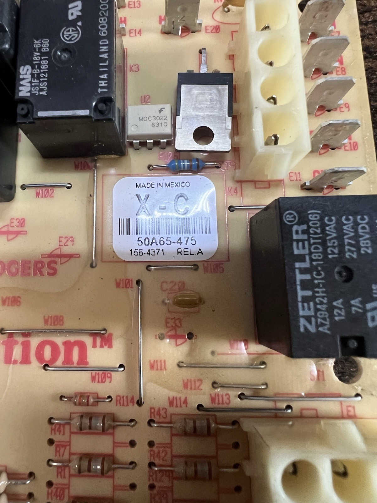 White Rodgers 50A55 486 04 Furnace Control Board CNT03797 New No Box