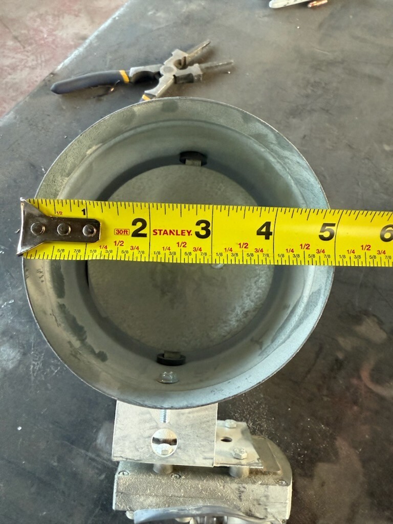 Ruskin ZPD25 5 inch round fire damper