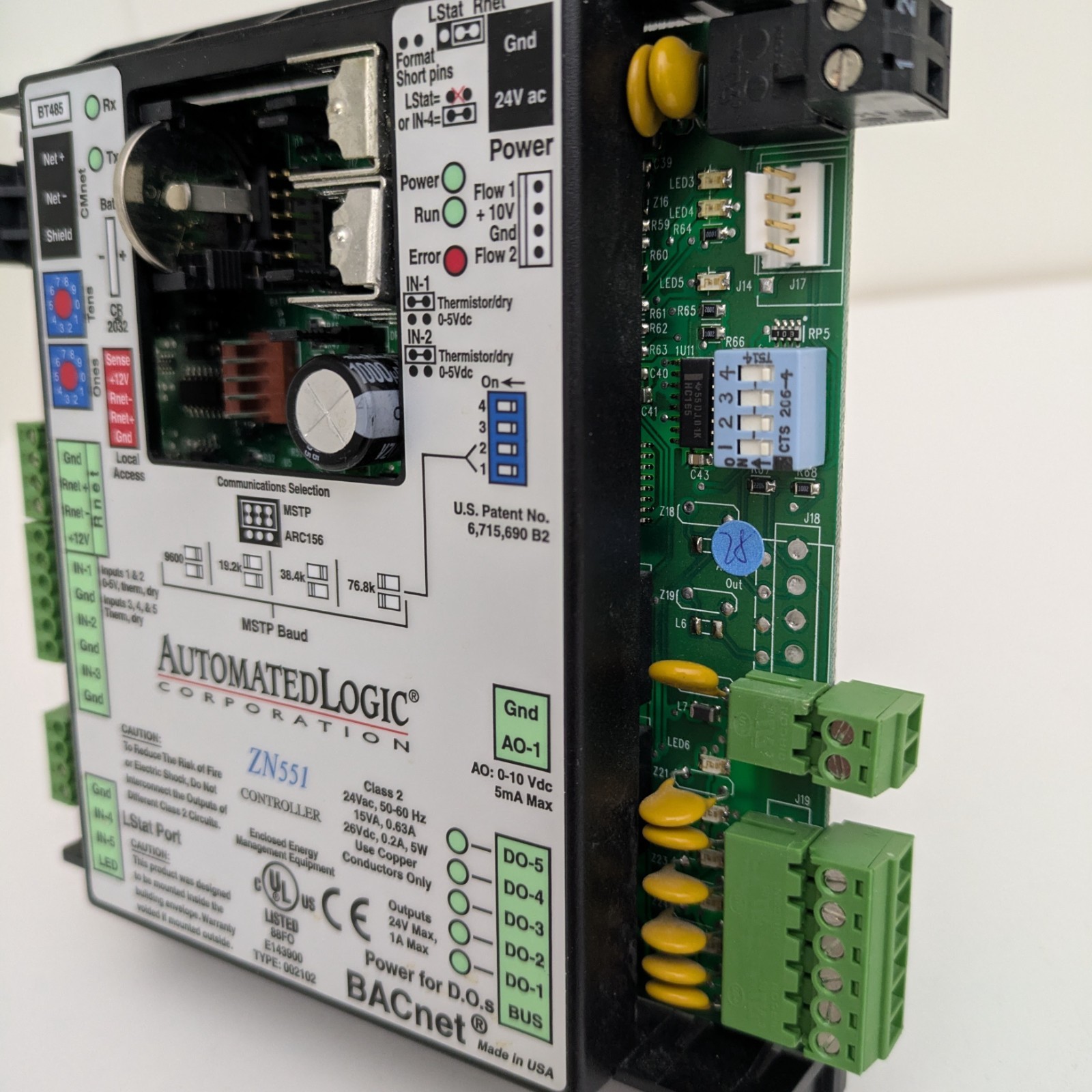 Automated Logic ZN551 Zone Controller BACnet MS/TP Discontinued ALC