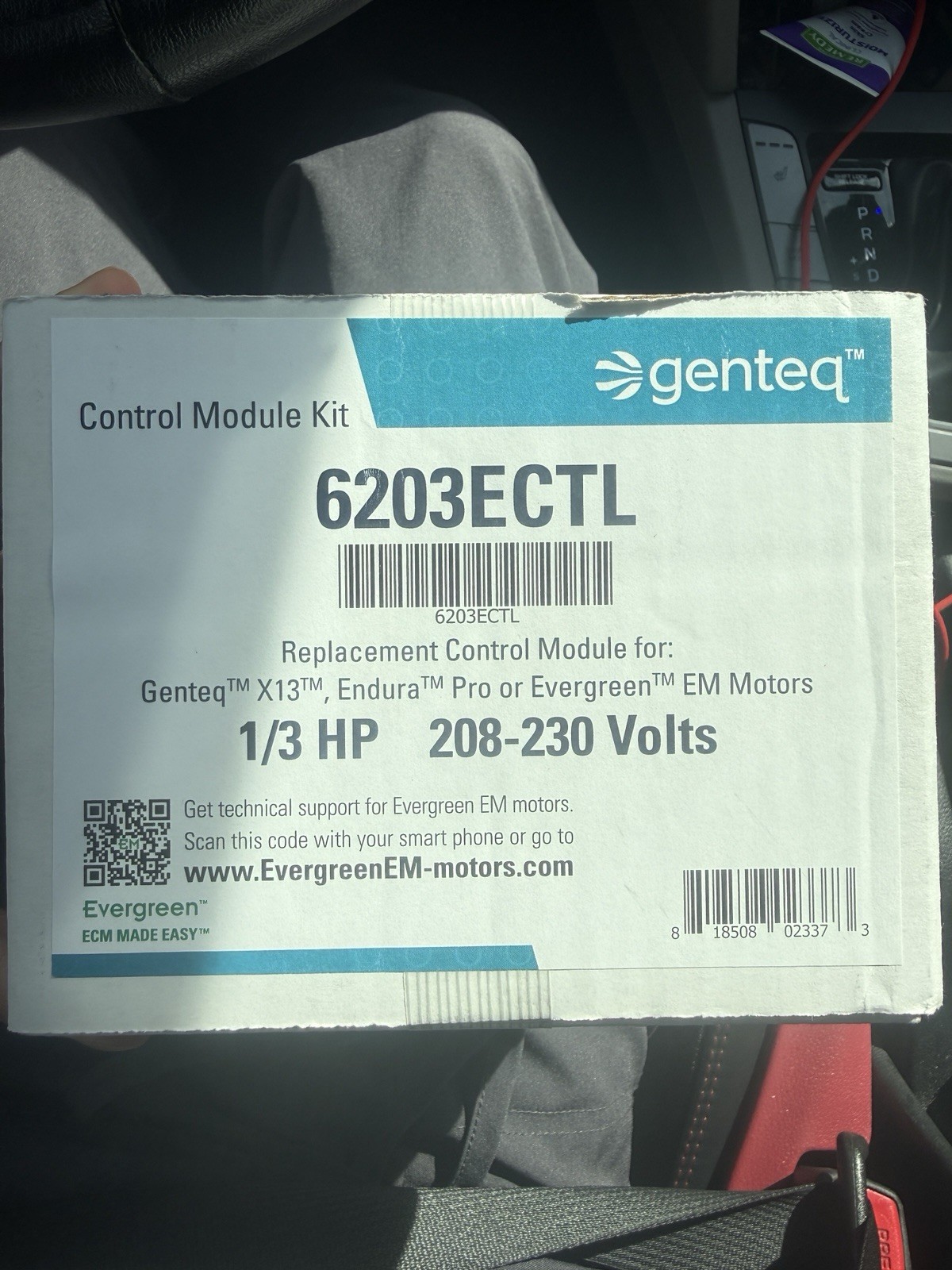 Genteq 6203ECTL Control Module Kit for X13, Endura Pro, Evergreen EM 208-230V