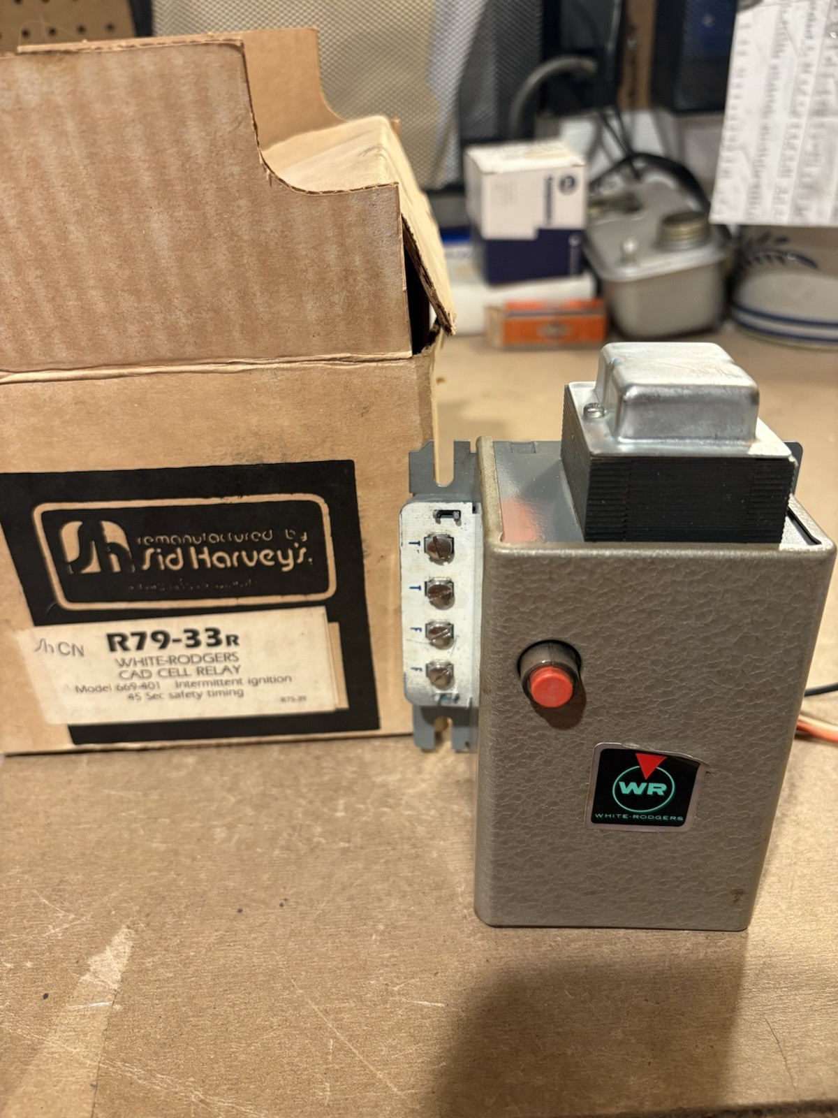 NOS SID HARVEYS WHITE RODGERS R79-33R CAD CELL RELAY MODEL 669-401 [10132]