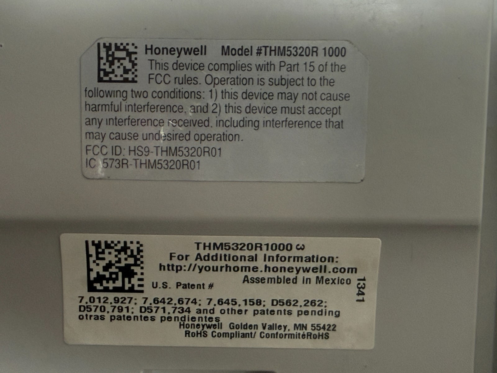 HONEYWELL THM5320R Redlink Interface Module THM5320R1000