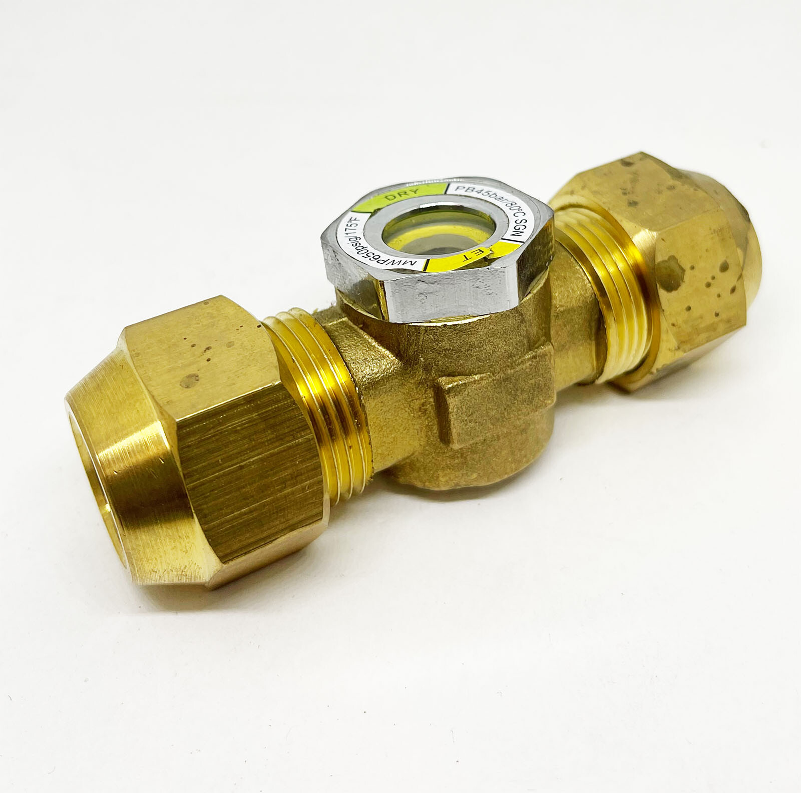 HVAC COPPER LINE SET PIPE FLARING JOINT CONNECTOR W/ SIGHT GLASS 1/4 1/2 3/8 5/8